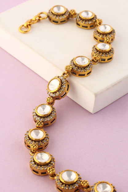 Handcrafted Stone Work Bracelet 