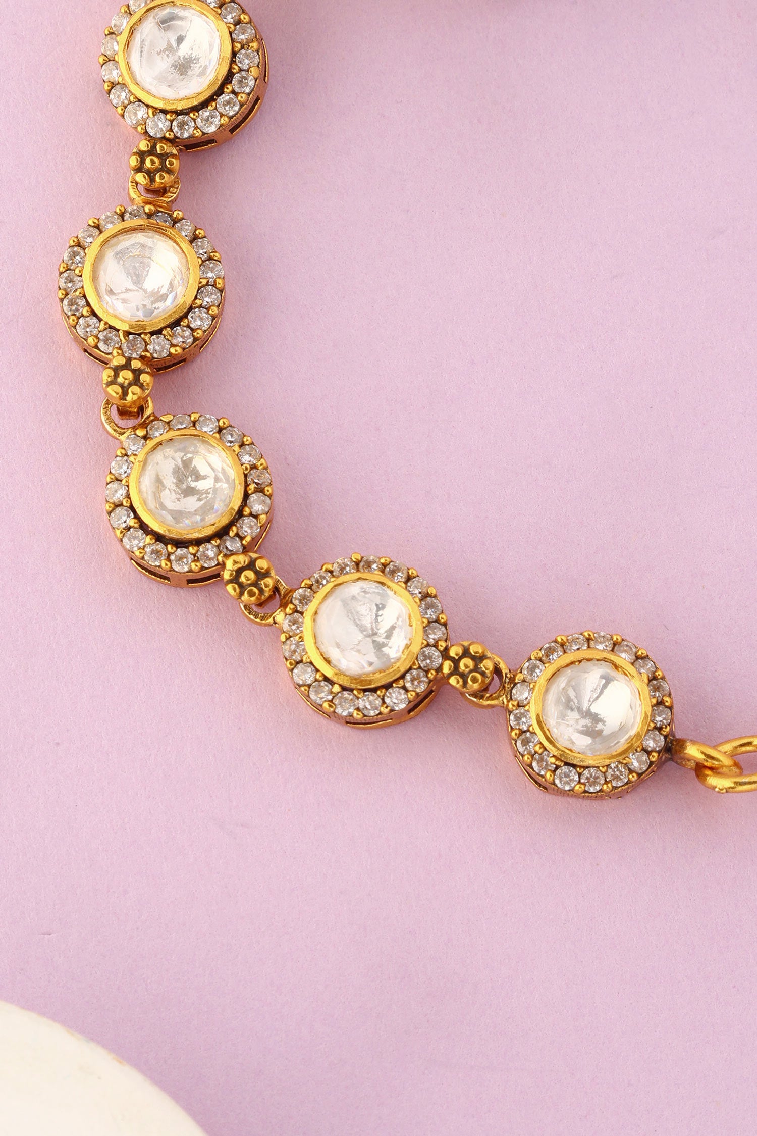 Handcrafted Stone Work Bracelet 