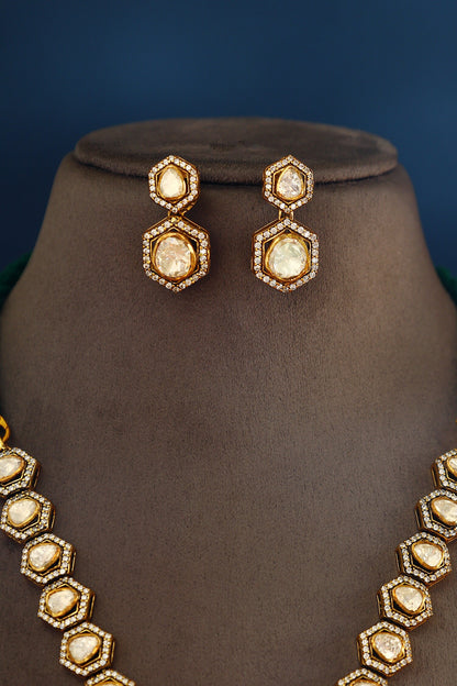 Floral Cutwork Necklace Set 