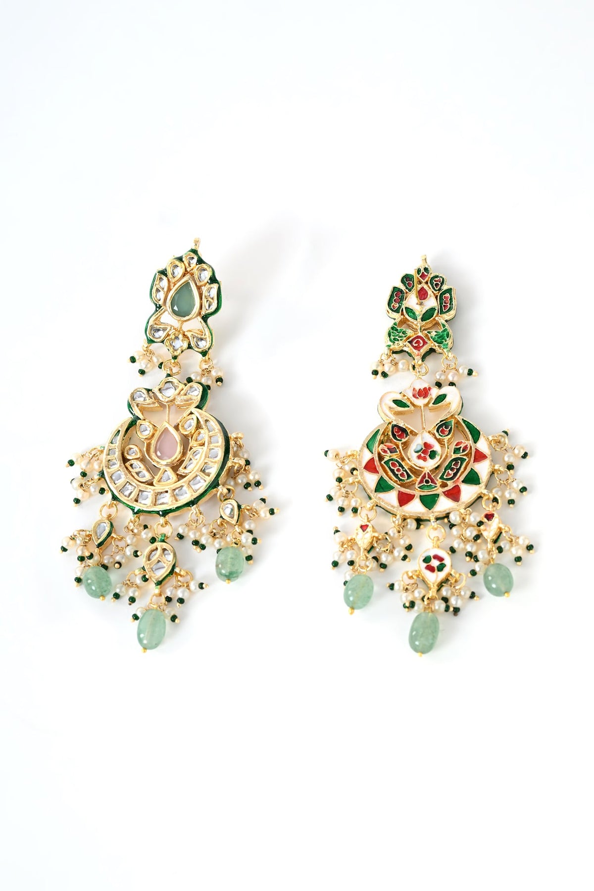 Kundan Embellished Chandbalis 