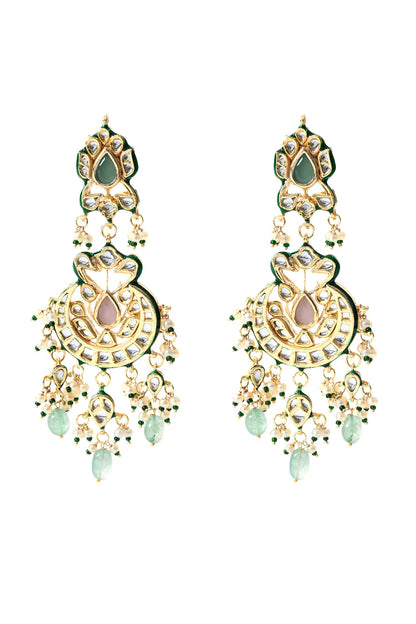 Kundan Embellished Chandbalis 