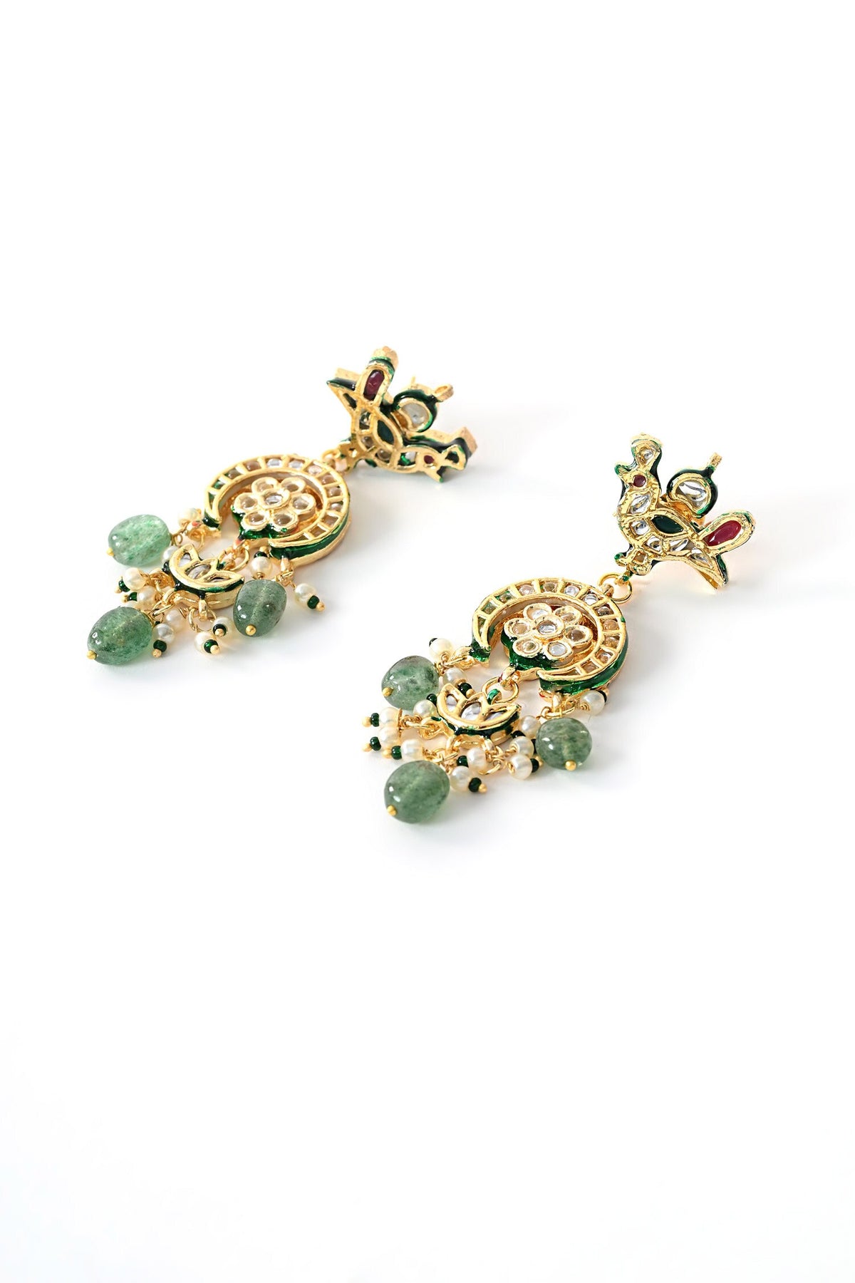 Polki Embellished Chandbalis Earrings 