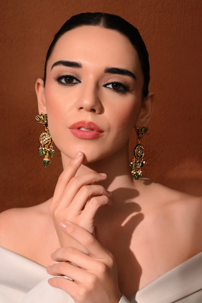 Polki Embellished Chandbalis Earrings 