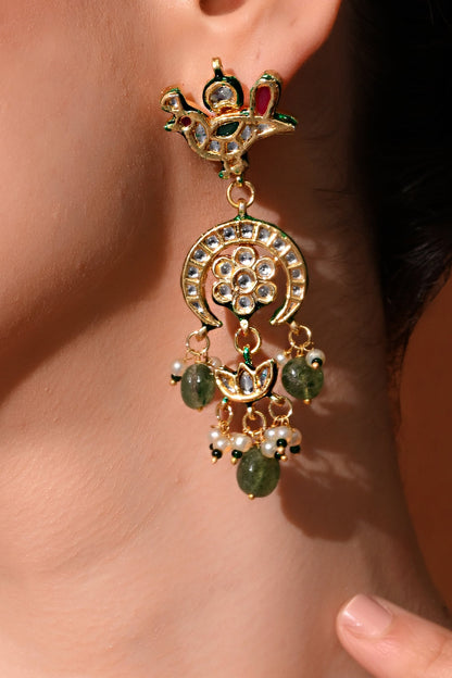 Polki Embellished Chandbalis Earrings 