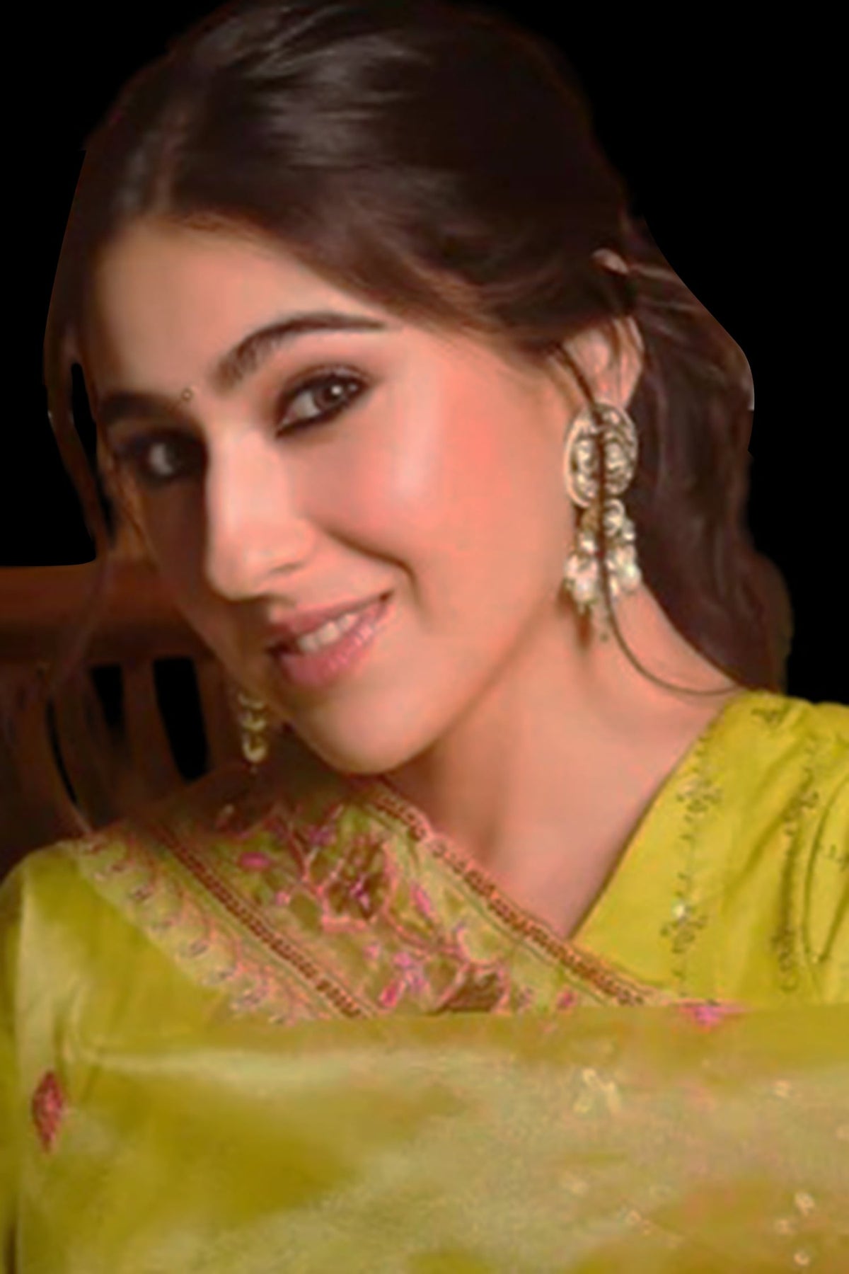 Polki Embellished Dangler Earrings 