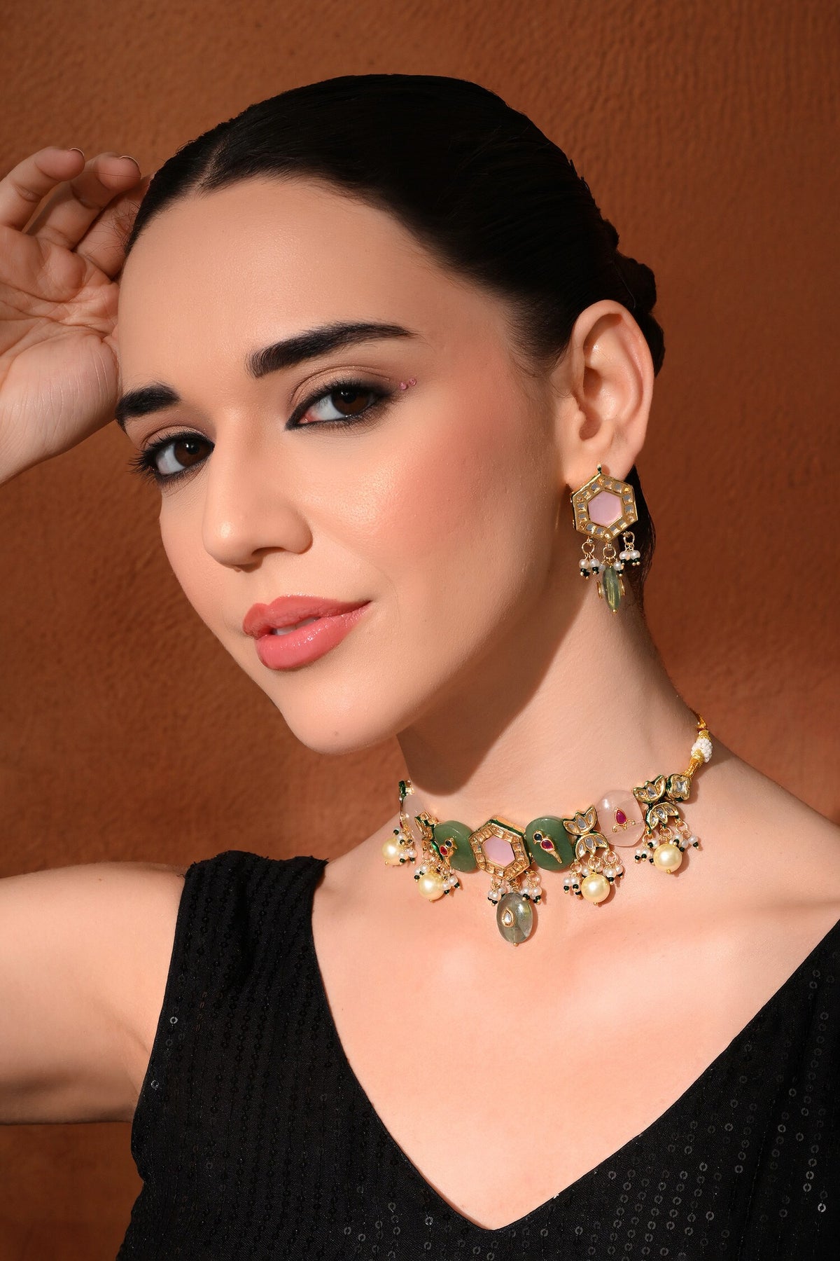 Polki Embellished Choker Set 
