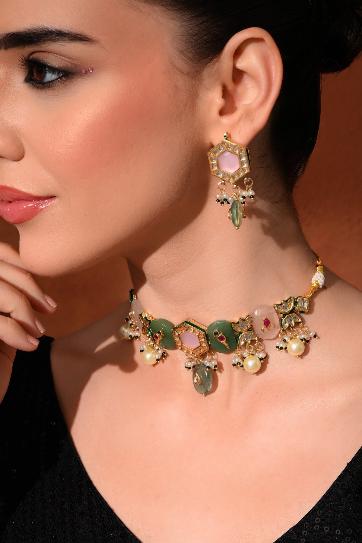 Polki Embellished Choker Set 