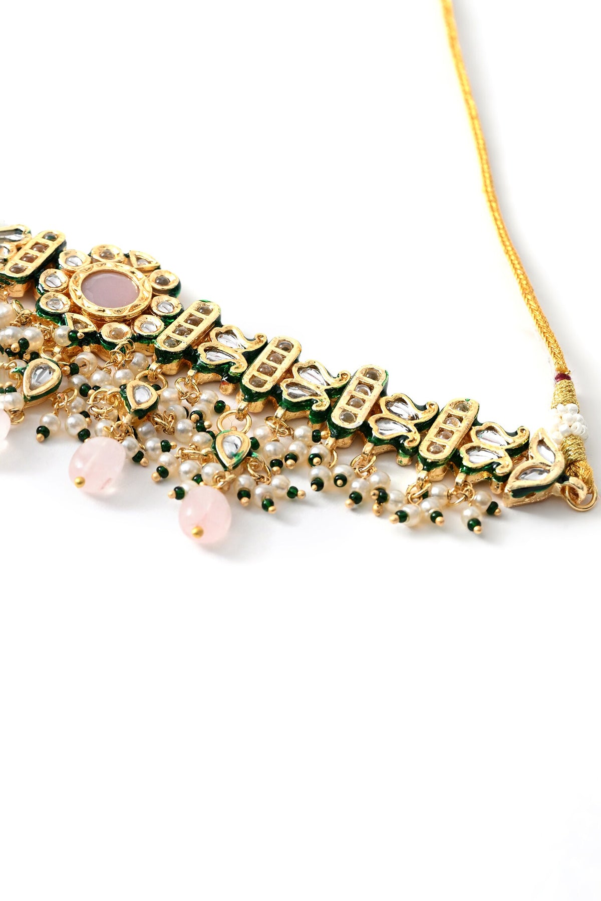 Kundan Studded Choker & Earrings Set 