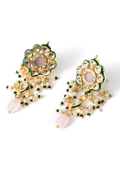 Kundan Studded Choker & Earrings Set 