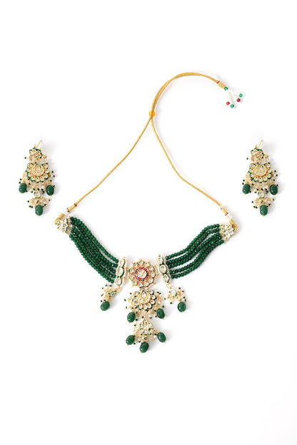 Kundan Studded Necklace Set 