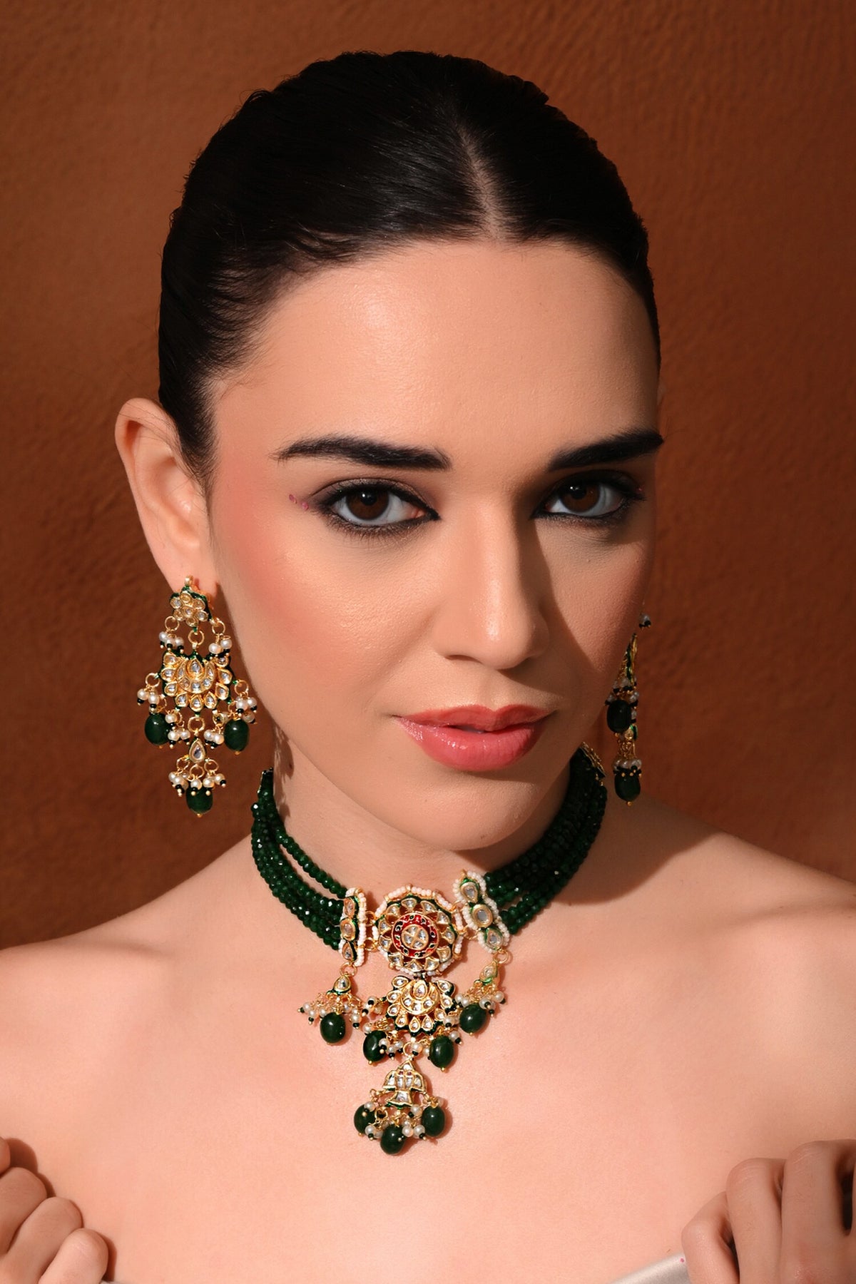 Kundan Studded Necklace Set 