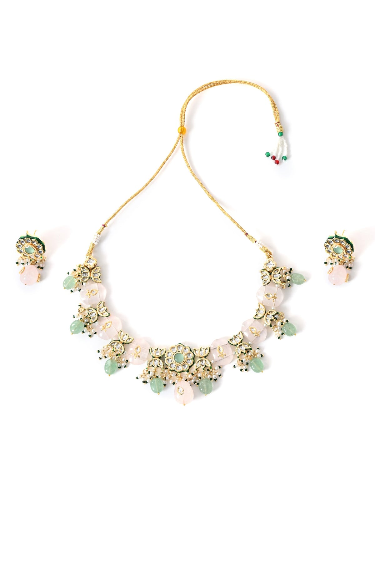 Polki Embellished Necklace Set 
