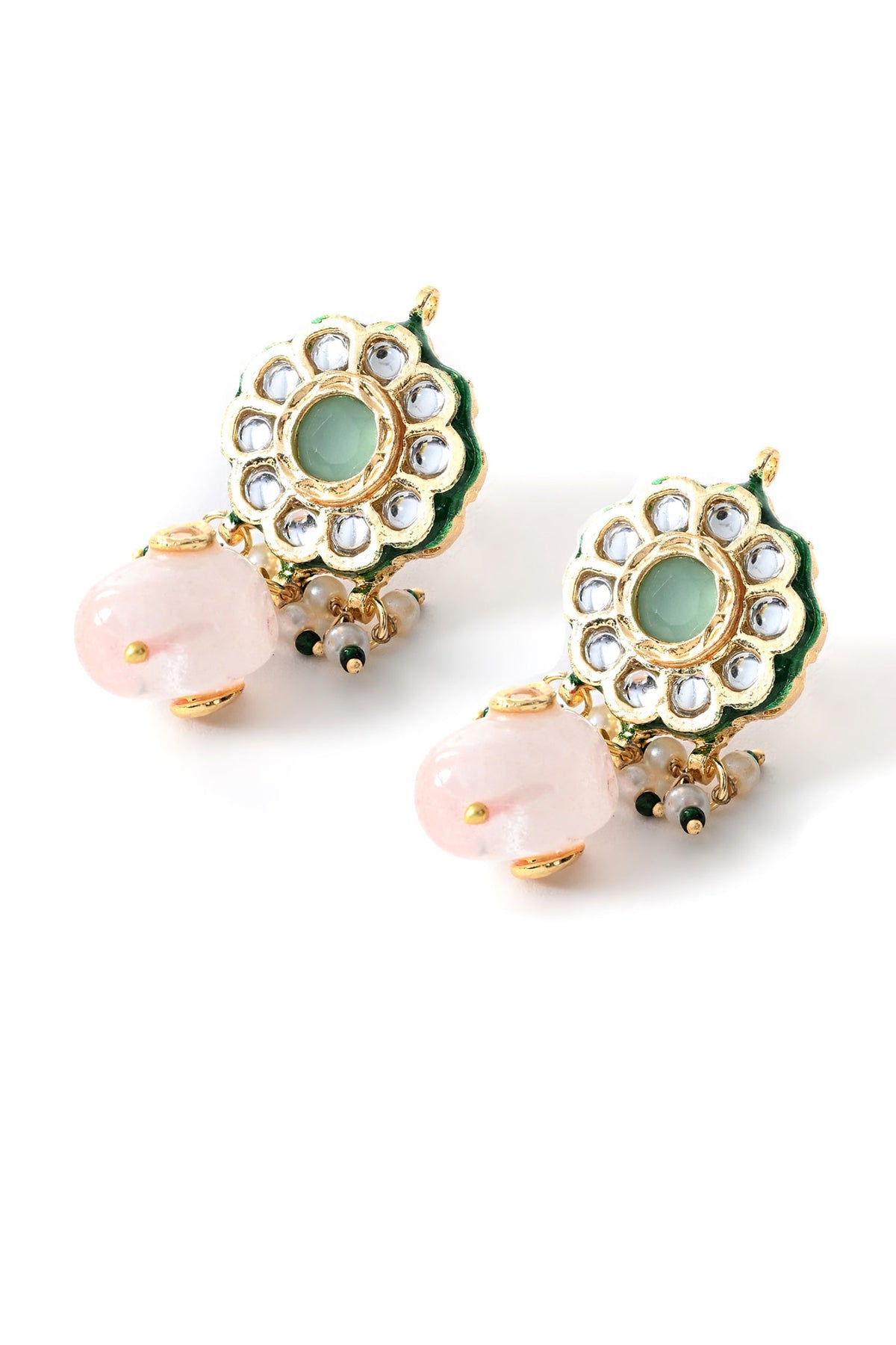 Polki Embellished Necklace Set 