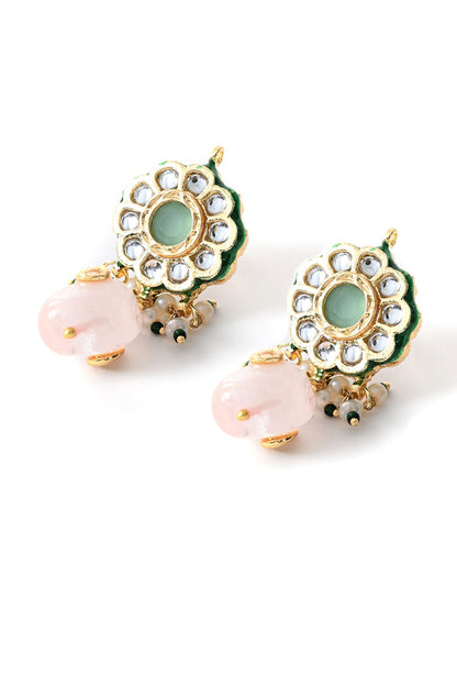 Polki Embellished Necklace Set 