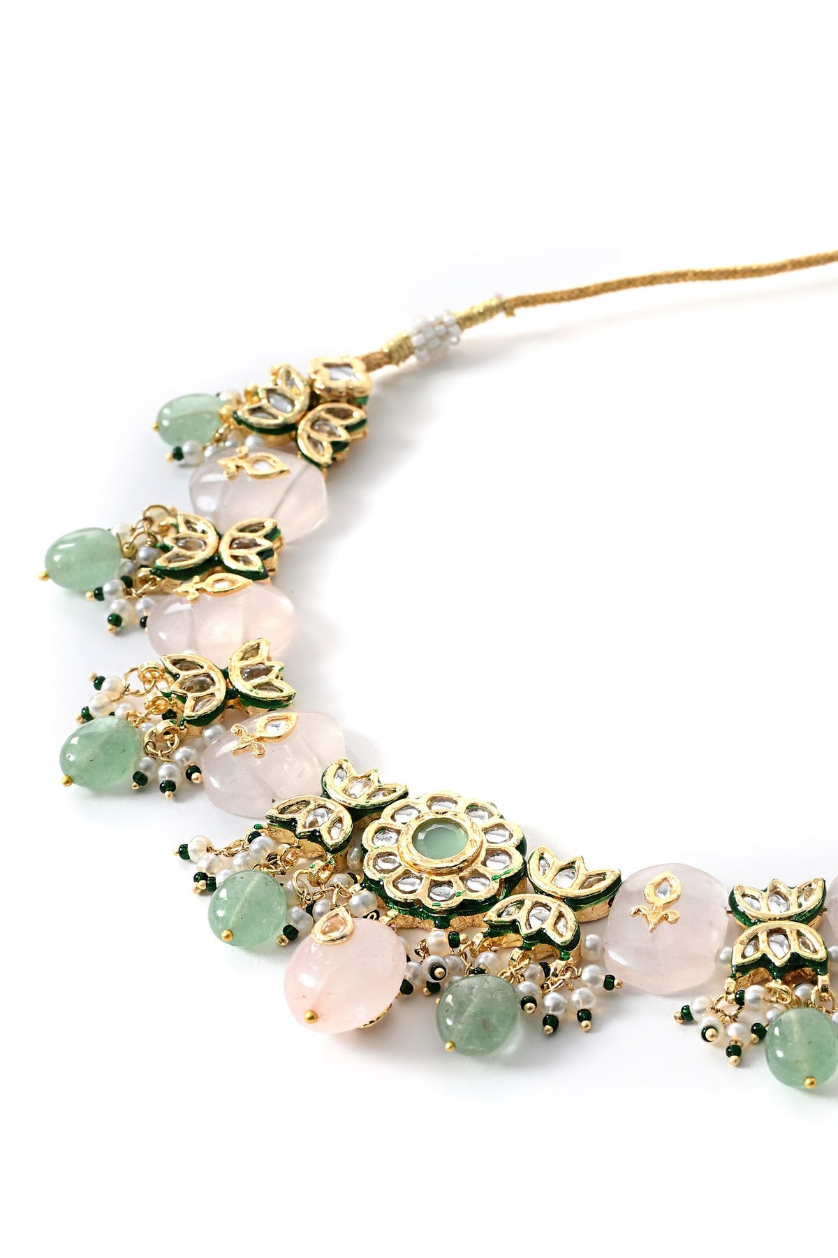 Polki Embellished Necklace Set 