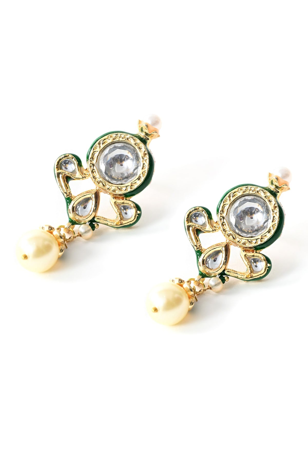 Polki Studded Necklace Set 