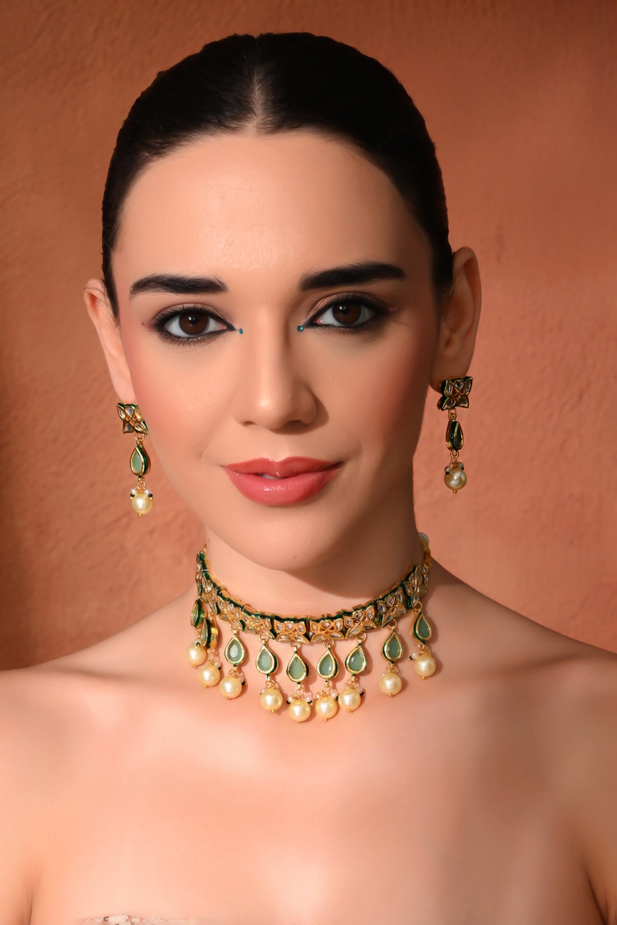 Polki Embellished Choker Set 