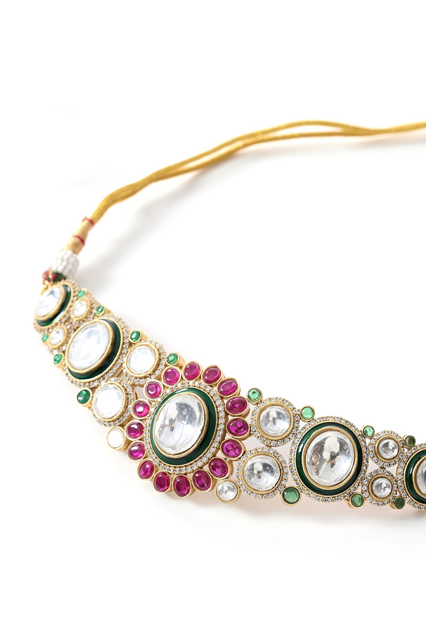 Kundan Embellished Necklace Set 