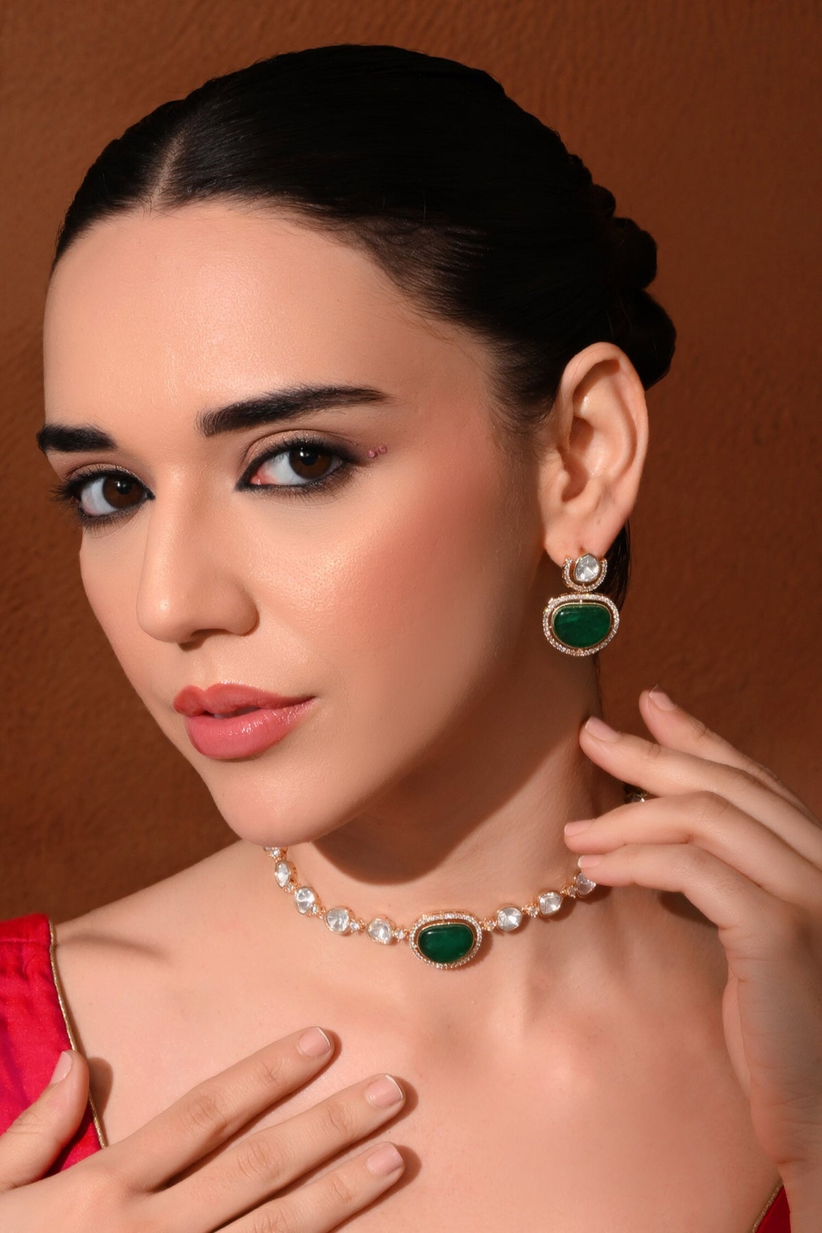 Polki Embellished Choker Set 