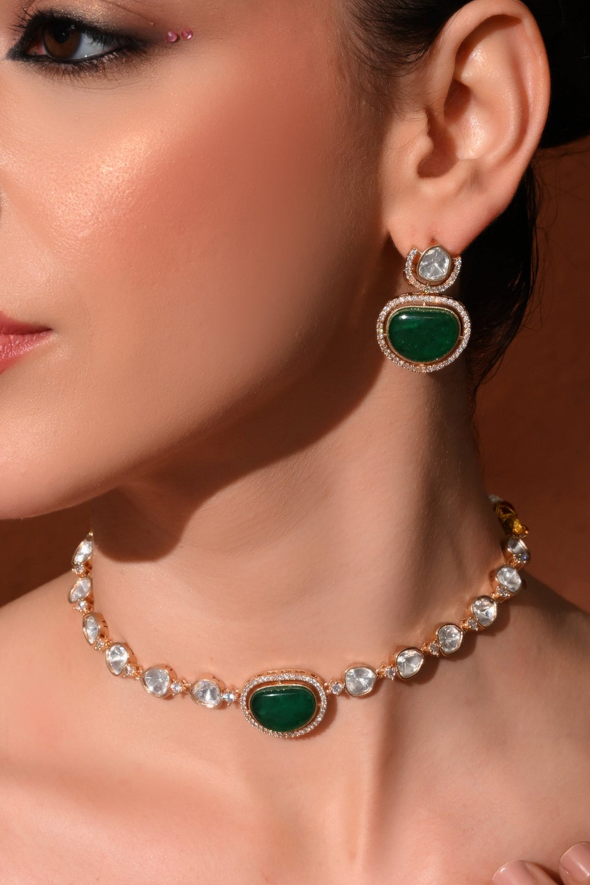 Polki Embellished Choker Set 