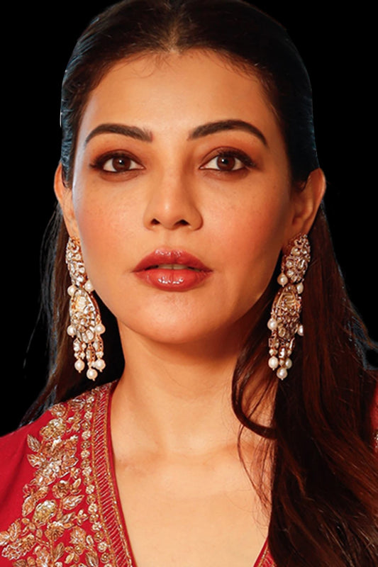 Tassel Aura Pearl Embellished Drop Earrings 