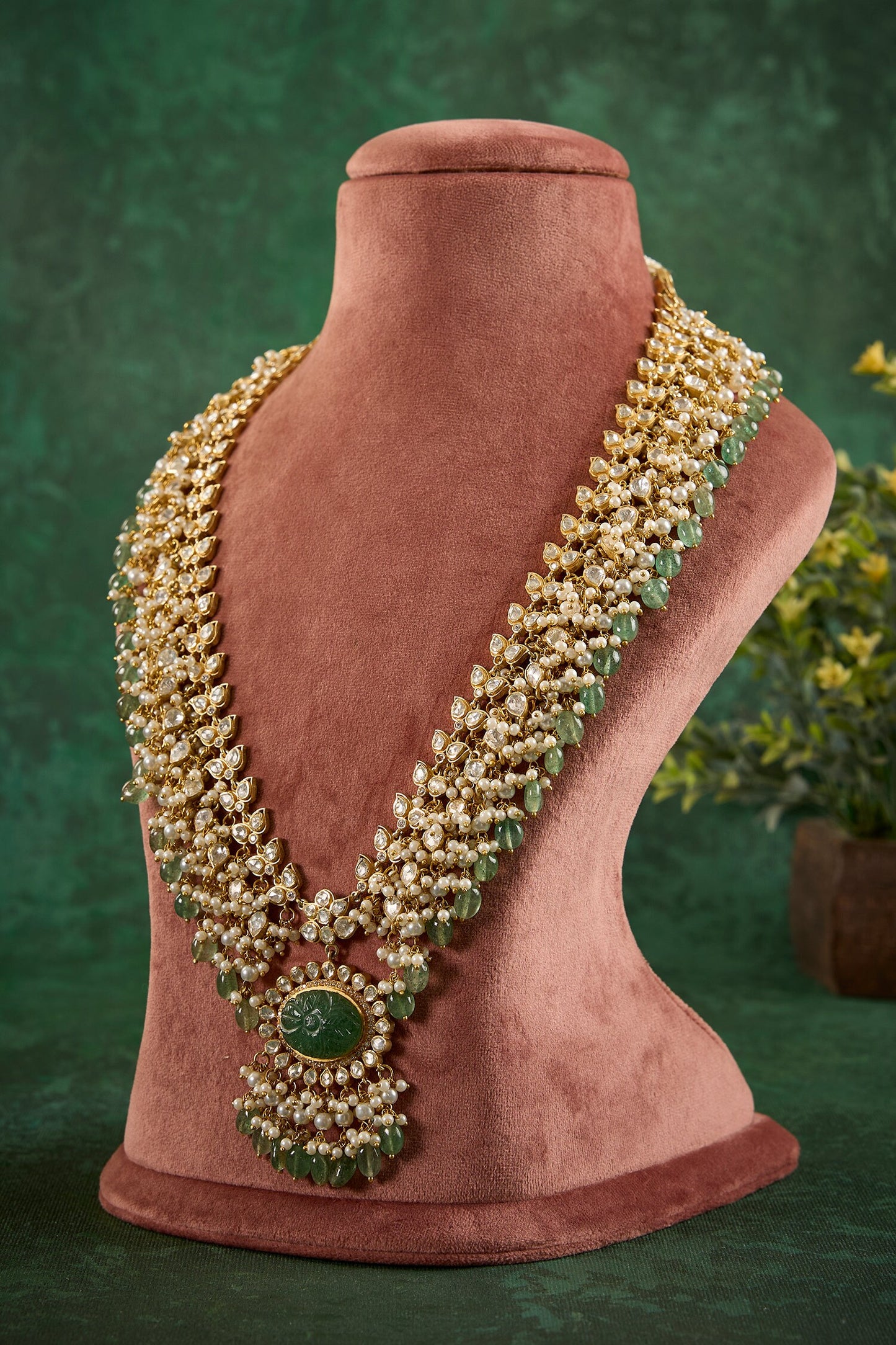 Misha Stone Pendant Necklace 