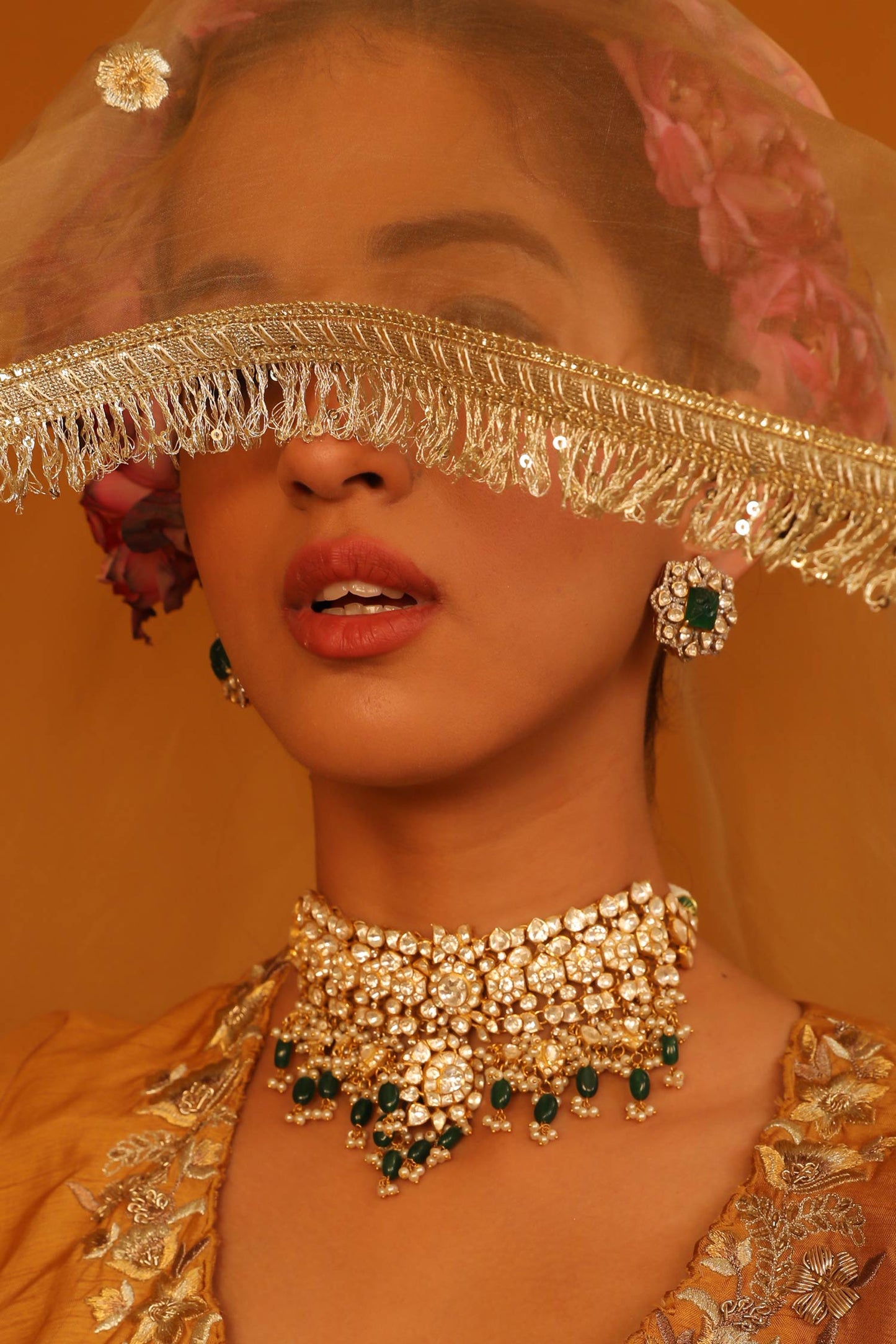 Devina Vellore Polki Choker 