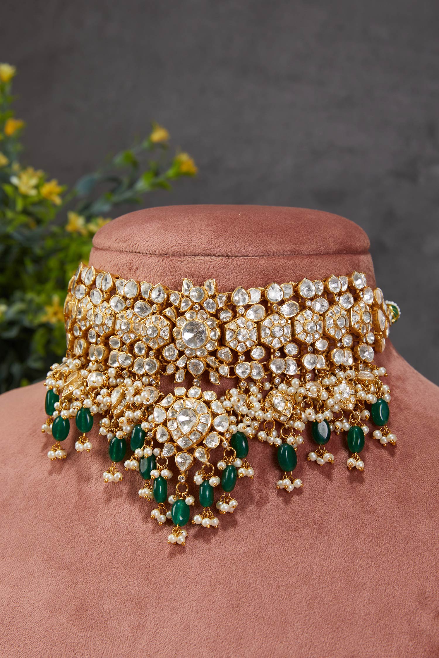 Devina Vellore Polki Choker 
