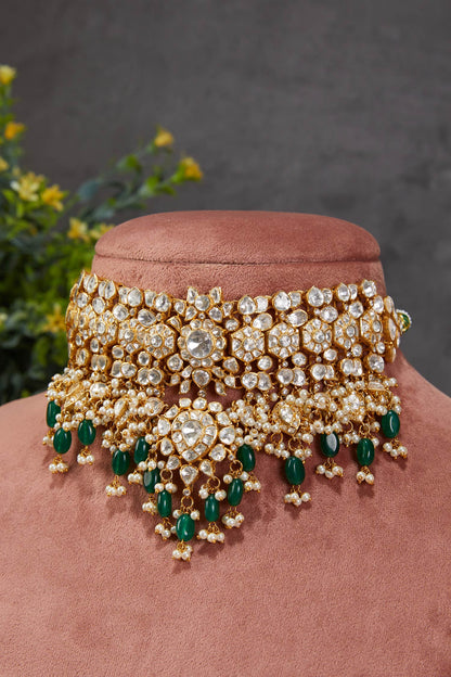 Devina Vellore Polki Choker 