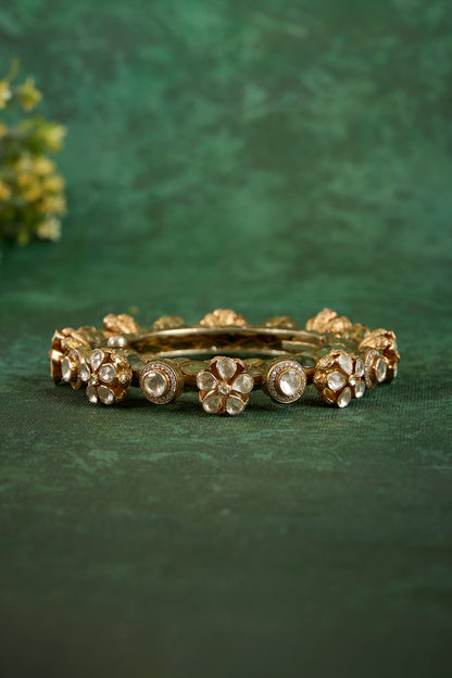 Harini Floral Carved Kada 