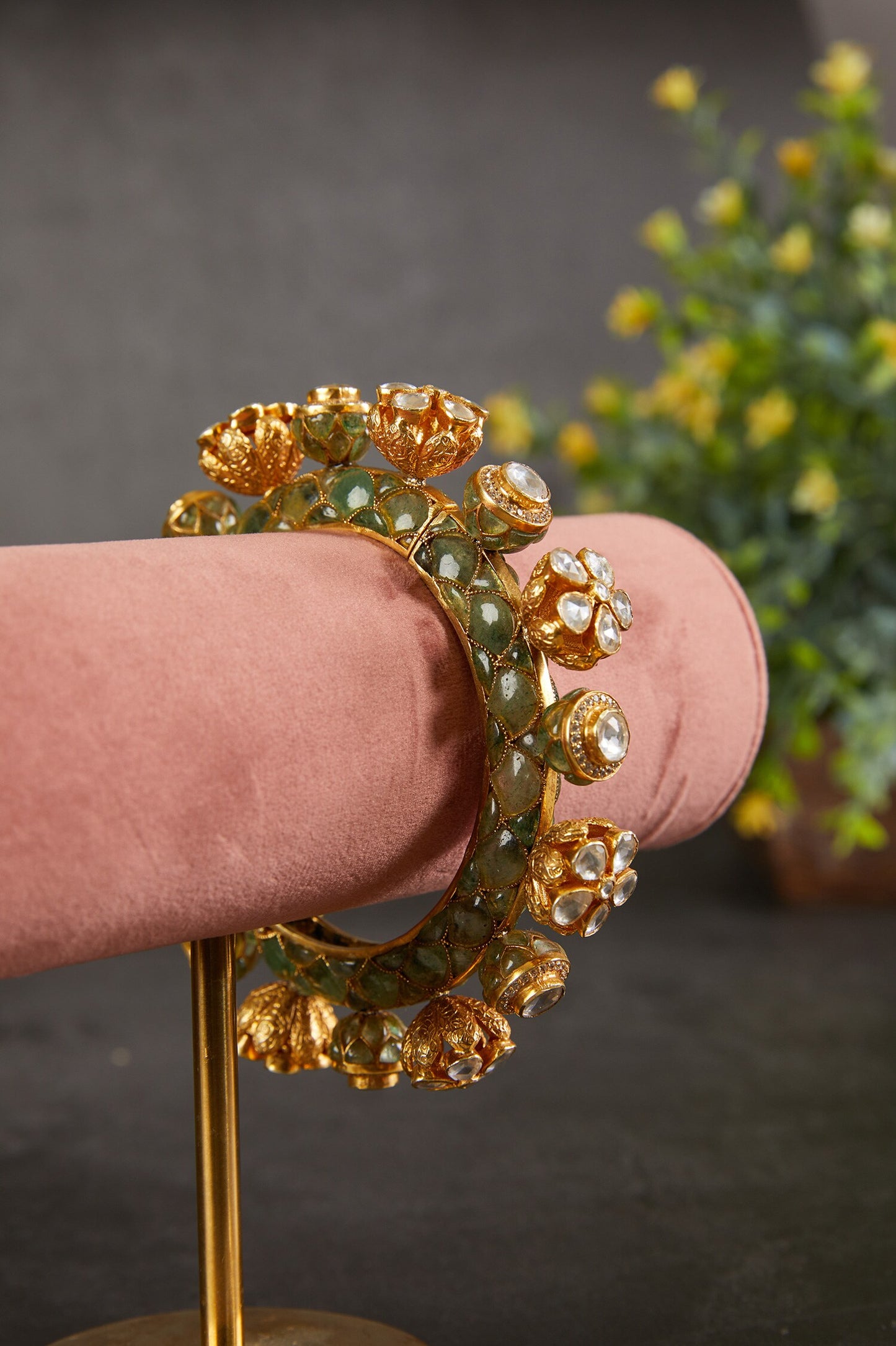 Harini Floral Carved Kada 