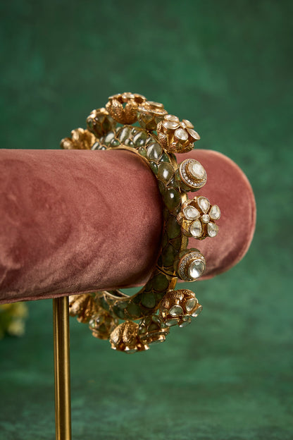 Harini Floral Carved Kada 