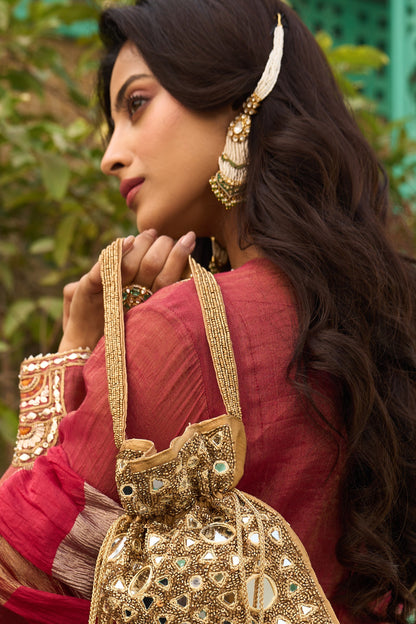Diksha Long Polki Earrings 