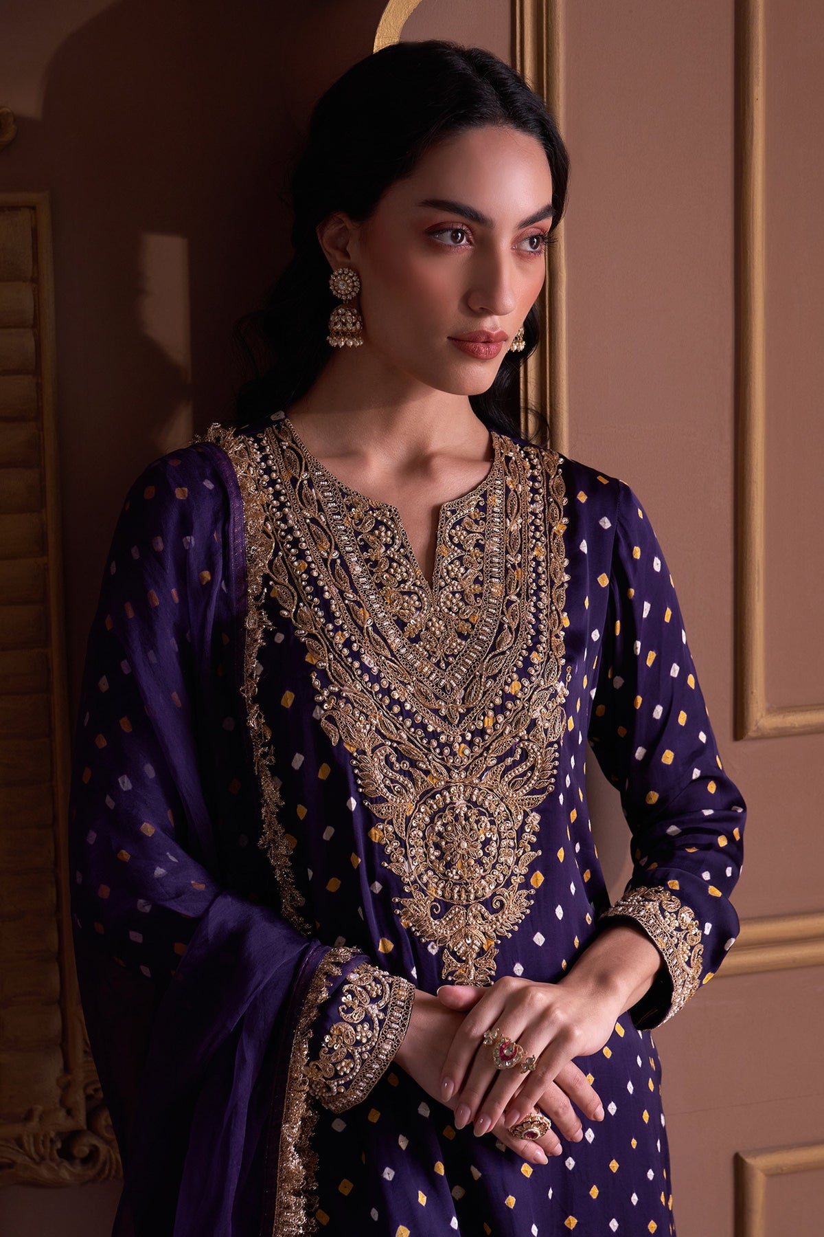 Aarohi Polki Jhumki Earrings 