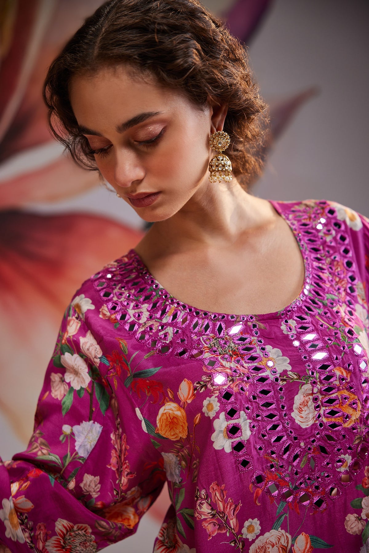 Aarohi Polki Jhumki Earrings 