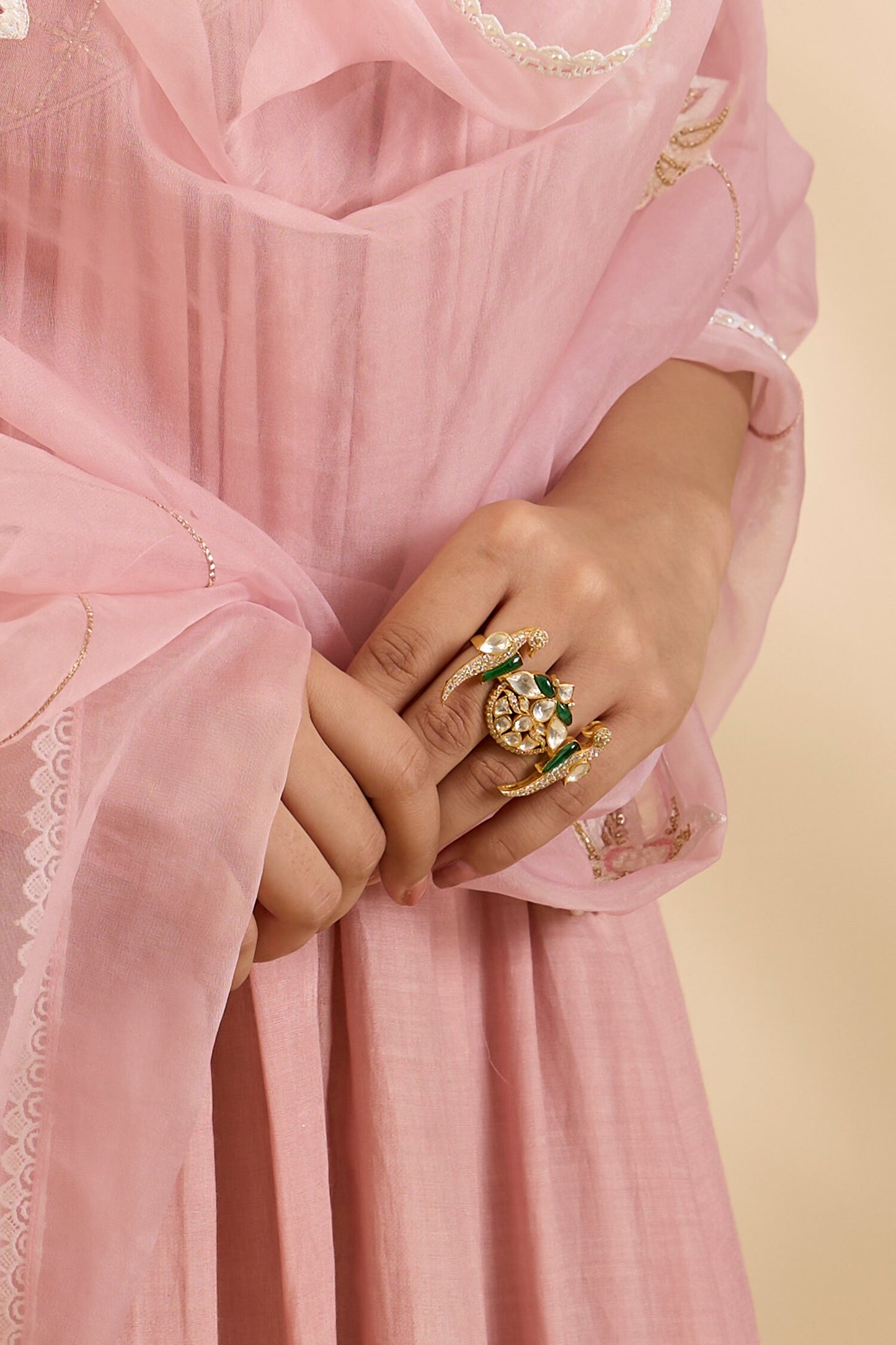 Rashi Polki Ring 