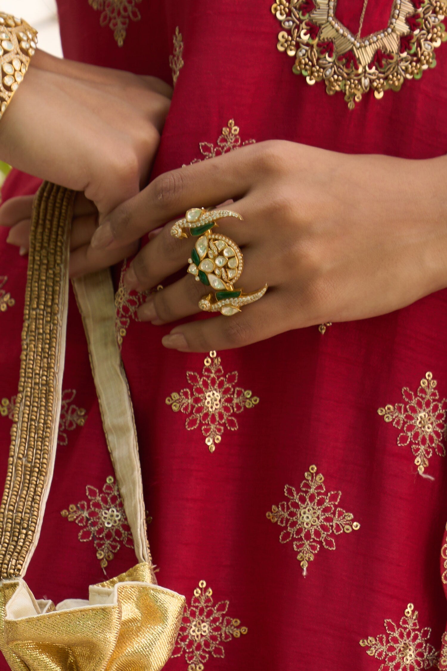 Rashi Polki Ring 