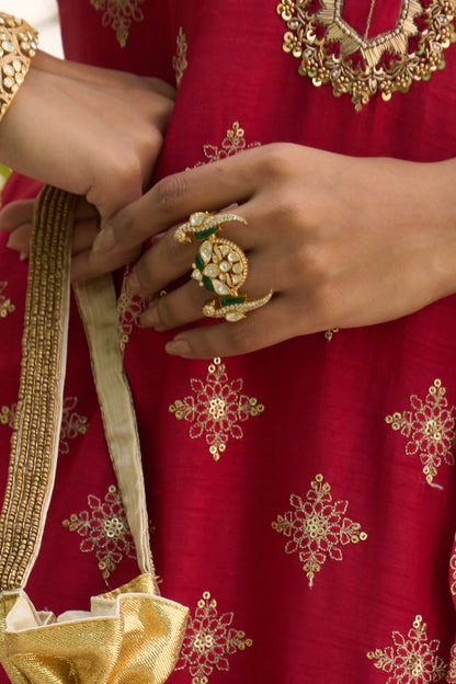 Rashi Polki Ring 