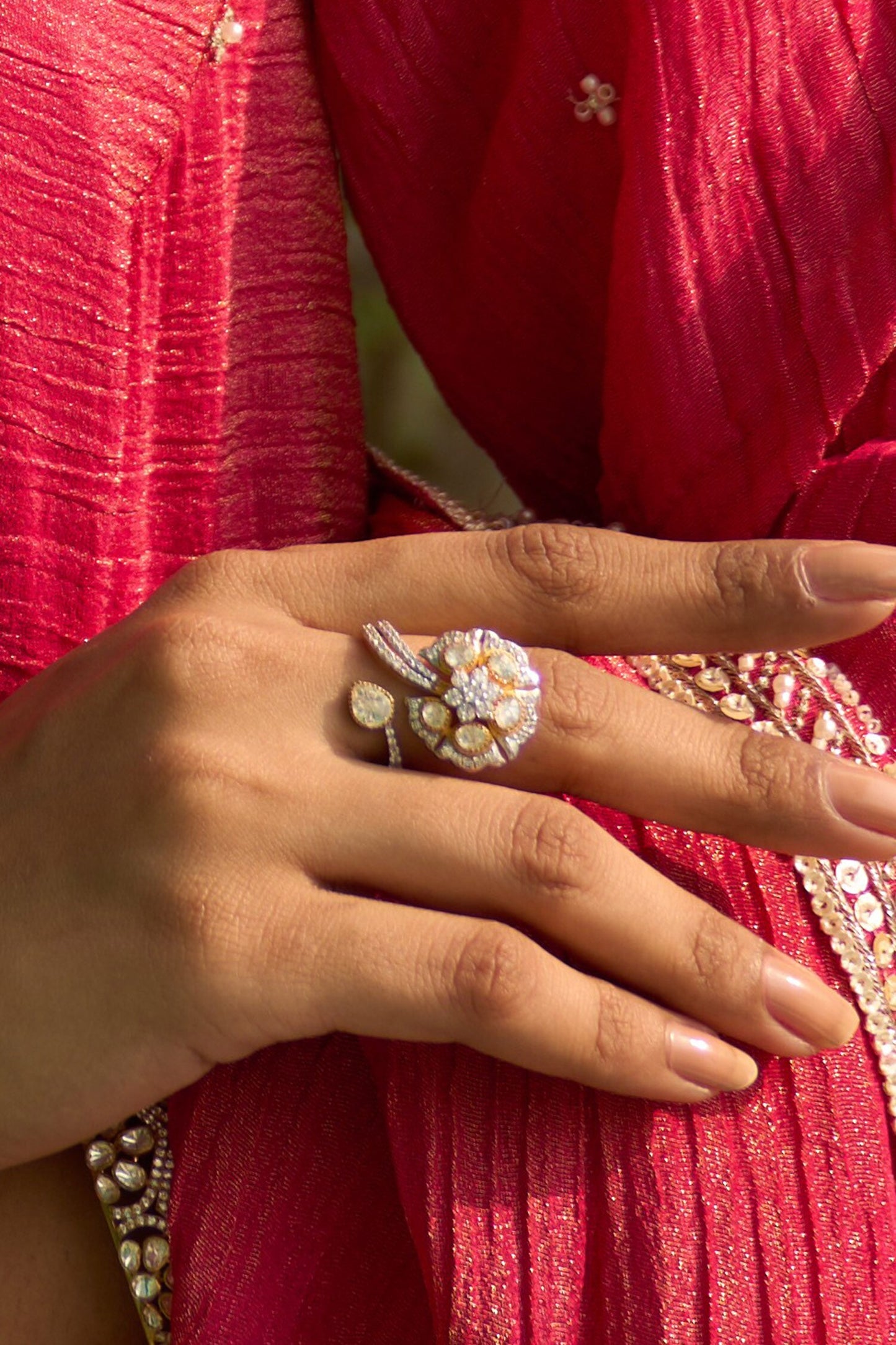 Vanshika Polki Ring 