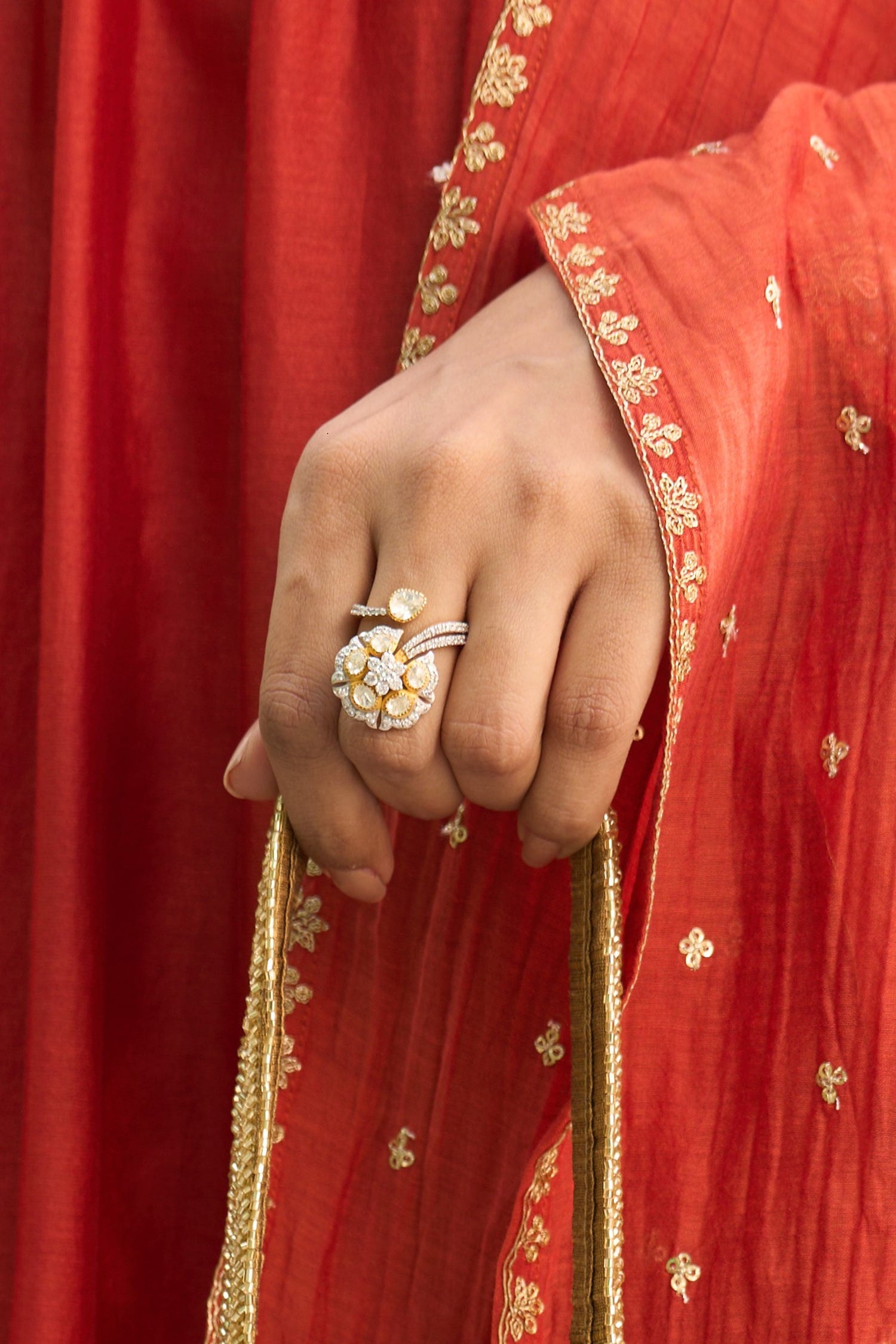 Vanshika Polki Ring 