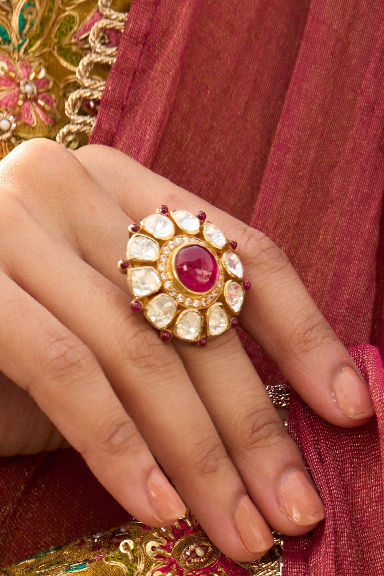 Devika Polki Ring 