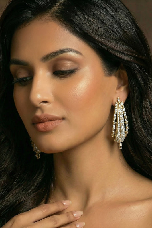Embellished Hoop Earrings 