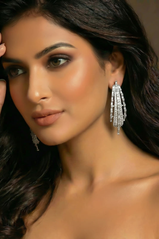 Embellished Sculptural Hoop Earrings  