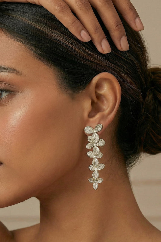 Floral Cutwork Earrings 
