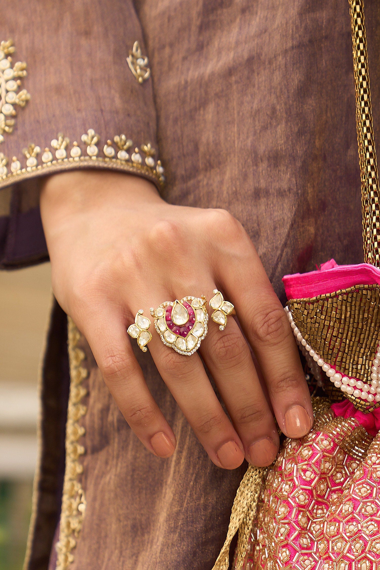 Prabha Polki Ring 