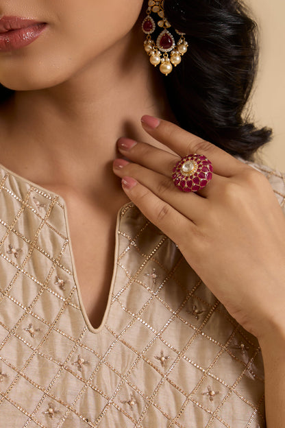 Kanishka Polki Ring 