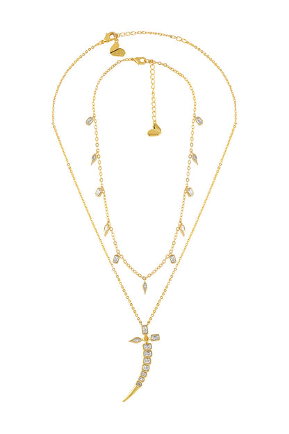 Moves Like Dagger Necklace - 2 Pcs 