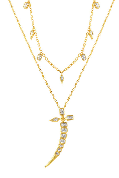 Moves Like Dagger Necklace - 2 Pcs 
