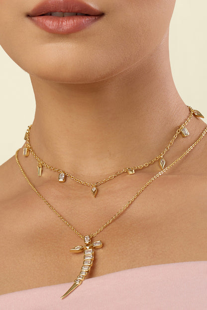 Moves Like Dagger Necklace - 2 Pcs 