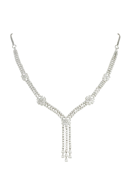 Crystal Embellished Necklace Set 